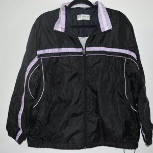 Wilson Vintage Zip-up Windbreaker Black Size XL